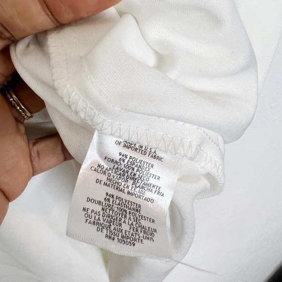 AQUA One Shoulder Scuba Crêpe Dress - Picture 8 of 9